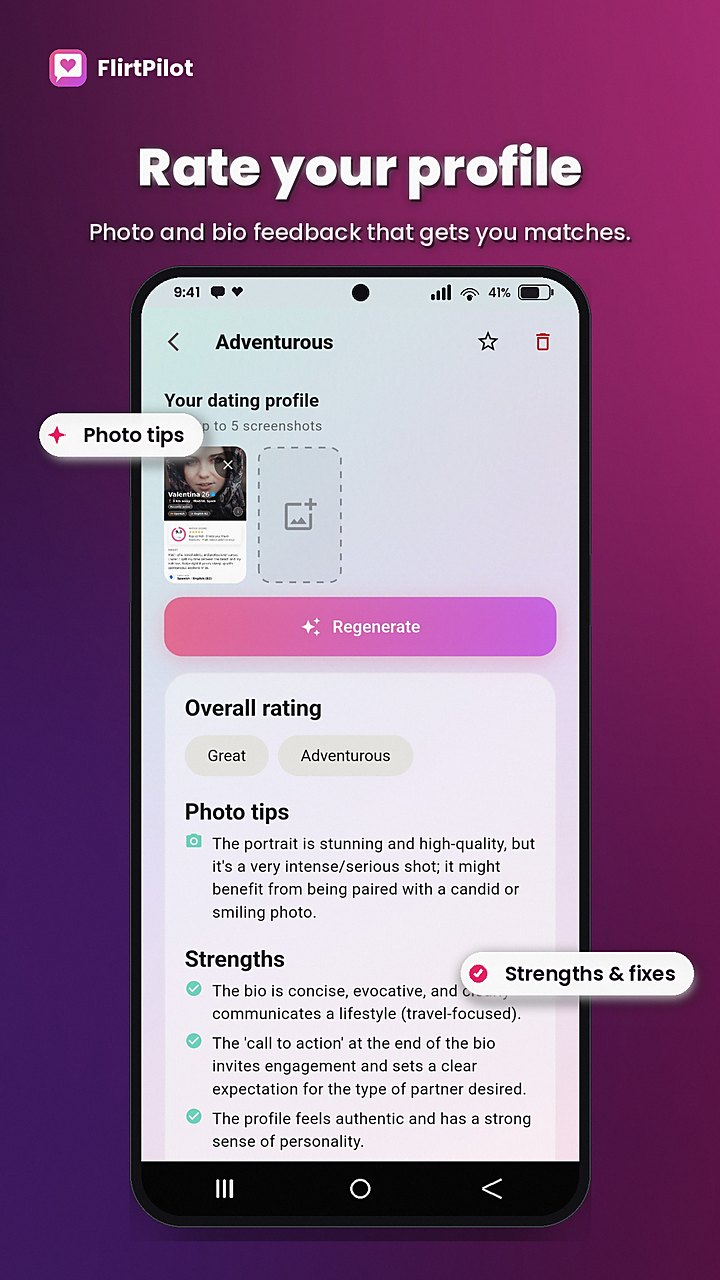 FlirtPilot — Rate your profile