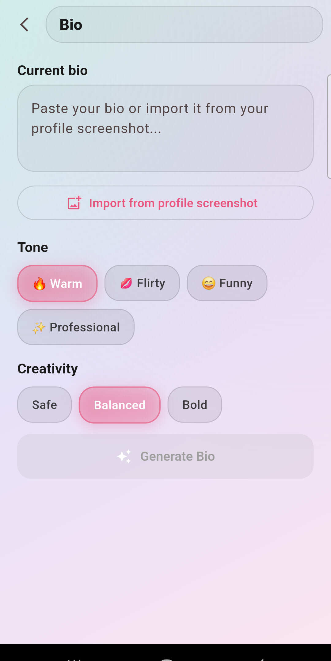 FlirtPilot — Bio Generator